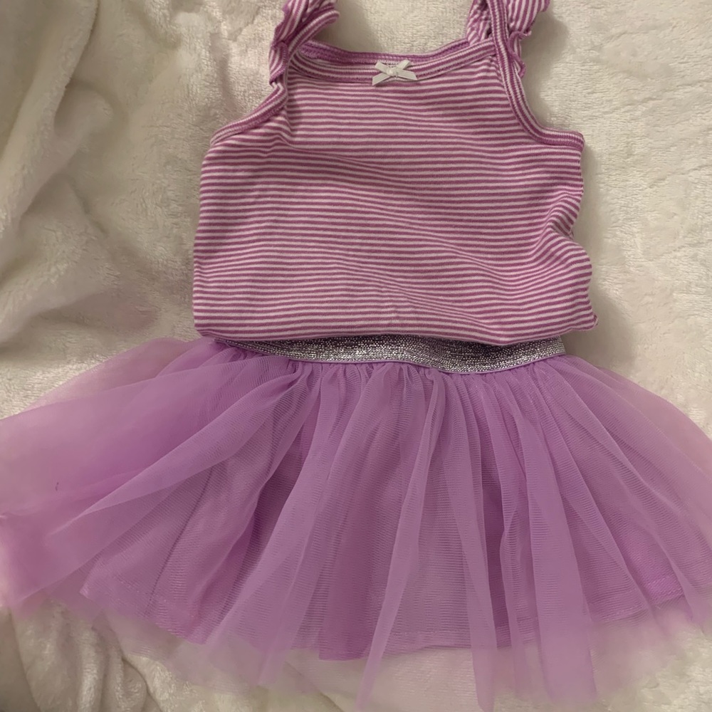 Purple tutu set 0-3 month